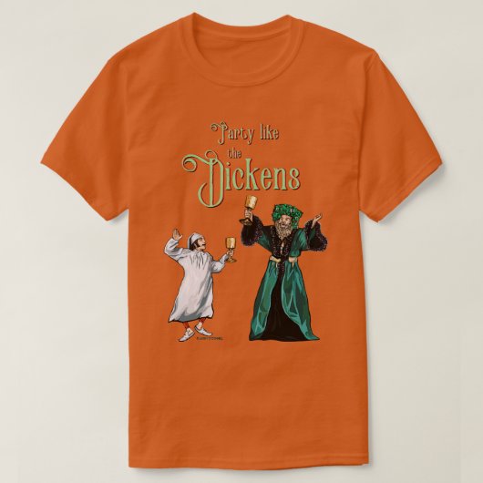 T-shirt Parti comme la version Dickens Scrooge (Design devant)