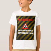 T-shirt Parti Dadchelor | Avertissement Bro en constructio (Devant)