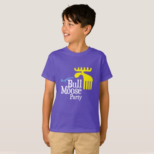 T-shirt Parti d'orignal progressif - Conception joueuse (Devant entier)