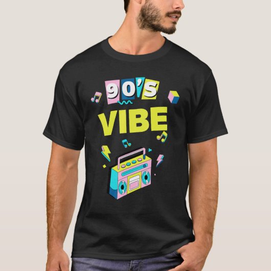 T-shirt Parti esthétique rétro 90s Vibe Nostalgic 90's (Devant)