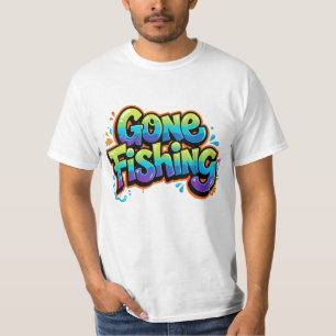 T-shirt Parti Pêcher Drôle Cadeau Arc-en-ciel de Dessin An