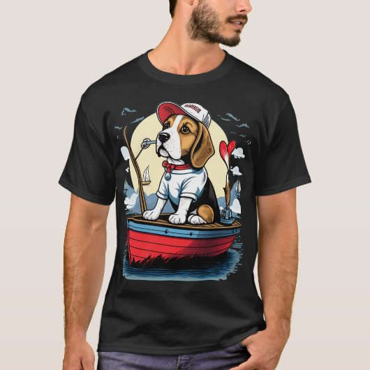 T-shirt parti pour la pêche (Devant)