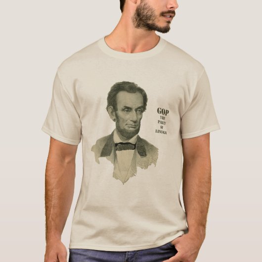 T-shirt Parti Républicain de Lincoln (Devant)