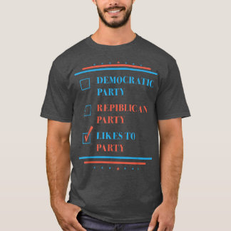 T-shirt Parti Républicain Démocratique Aime Le Parti 4