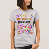 T-shirt Parti Woo Hoo Confetti à la retraite (Devant)