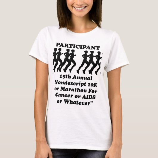 T-Shirt Participant Nondescript 10K Marathon (Devant)