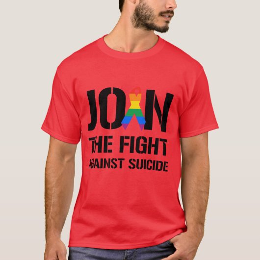 T-shirt Participez à la lutte contre le suicide gay (Devant)