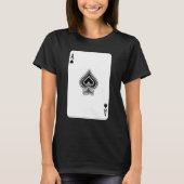 T-shirt Partie Ace Of Spades Poker Pro Lucky Player Gagnan (Devant)