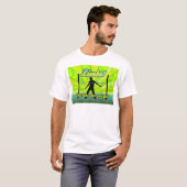 T-shirt Partie au néon fictive et colorée (Devant entier)
