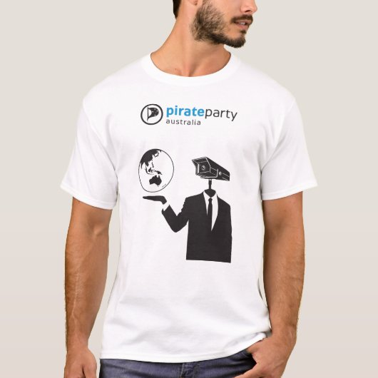 T-shirt Partie Australie de pirate : Surveillance globale (Devant)