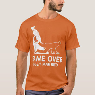 T-shirt Partie de garçon terminée mariage de la mariée et