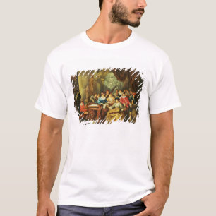 T-shirt Partie de musique dans un intérieur somptueux ave