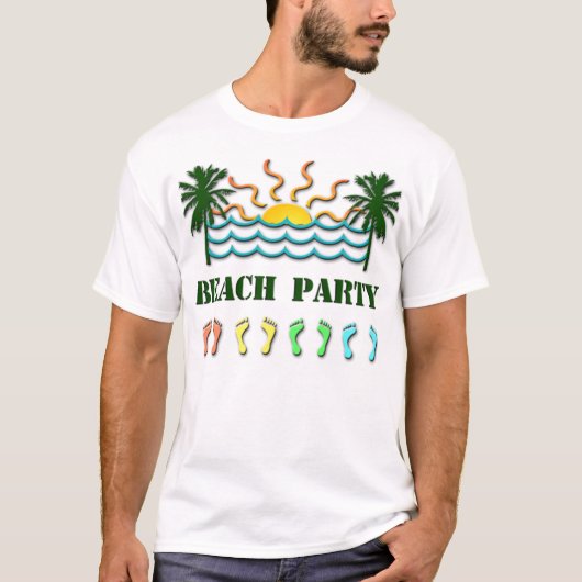 T-shirt Partie de plage (Devant)