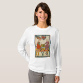 T-shirt Partie d'échecs Codex Manesse XIVe siècle (Devant entier)