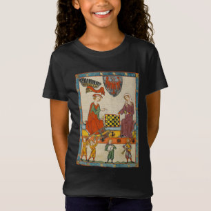 T-Shirt Partie d'échecs Codex Manesse XIVe siècle