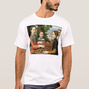 T-shirt Partie d'échecs par Sofonisba Anguissola - Circa