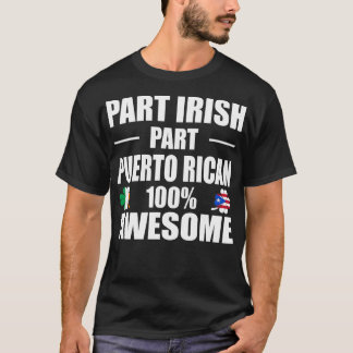 T-shirt Partie irlandaise Partie portoricaine 100% stupéfi
