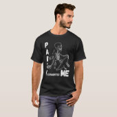 T-shirt Partie m'a épuisé Skull Skeleton Halloween Appar (Devant entier)