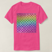 T-shirt Parties scintillant arc-en-ciel chatoyante Échelle (Design devant)