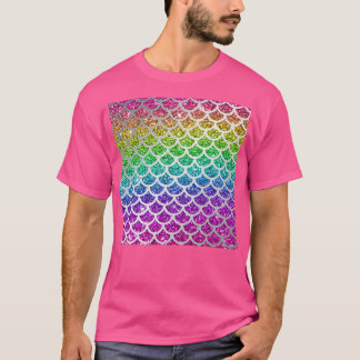 T-shirt Parties scintillant arc-en-ciel chatoyante Échelle