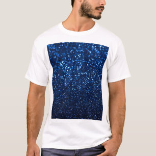 T-shirt Parties scintillant bleue Texture Festive Étincell