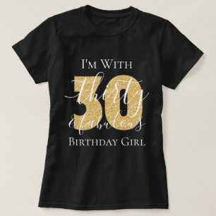 T-shirt Parties scintillant d'anniversaire personnalisée
