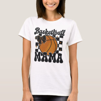 T-shirt Parties scintillant de basket-ball Mama design che