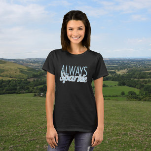 T-shirt parties scintillant de citation étincelante, effe