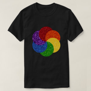 T-shirt Parties scintillant de fierté Rainbow Swirl