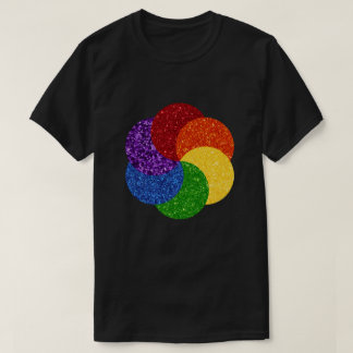 T-shirt Parties scintillant de fierté Rainbow Swirl