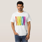 T-shirt Parties scintillant Glittery Arc-en-ciel texturé A (Devant entier)