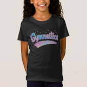 T-Shirt Parties scintillant Gymnastique Pastel Rainbow Spo (Devant)