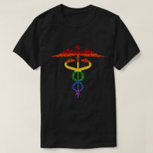 PARTIES SCINTILLANT LGBT Rainbow Caduceus