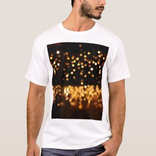 T-shirt Parties scintillant Noir d'or : Arrière - plan Abs