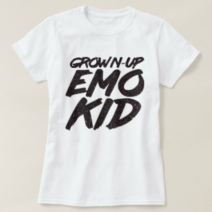 T-shirt Parties scintillant noire pour enfant emo adulte