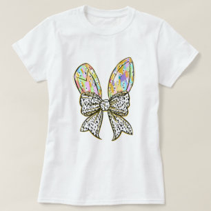 T-shirt Parties scintillant Oreilles de lapin de Pâques av