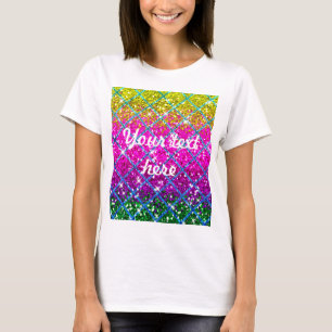 T-shirt Parties scintillant pourpre Snakeskin