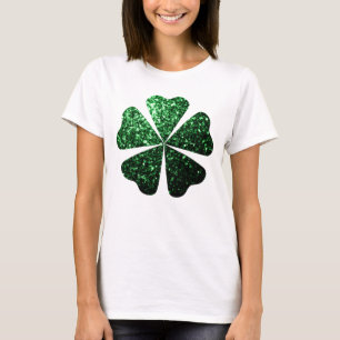 T-shirt Parties scintillant vert foncé scintille Shamrock