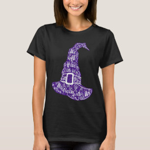 T-shirt Parties scintillant Violet Sorcière Magique Casque