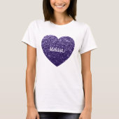 T-shirt Parties scintillant violette foncée ultra violette (Devant)