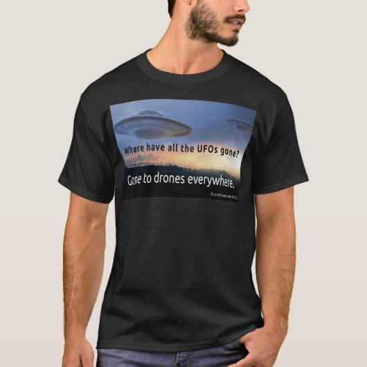 T-shirt Partis Aux Drones Partout (Devant)