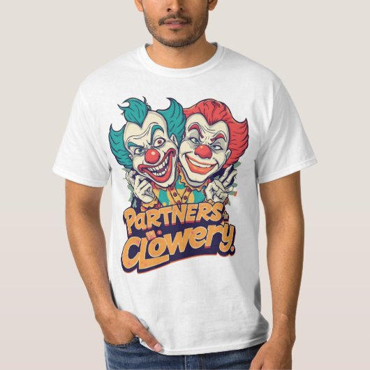 T-shirt Partners in Clowery (Funny Clown Pun) (Devant)