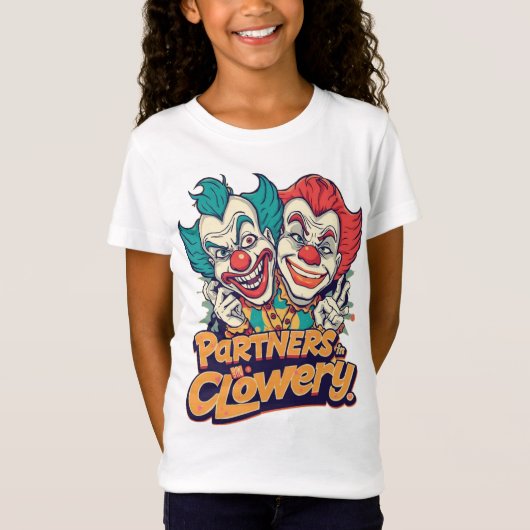 T-Shirt Partners in Clowery (Funny Clown Pun) (Devant)