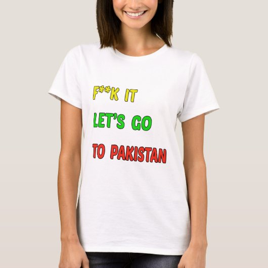 T-shirt Partons au Pakistan (Devant)