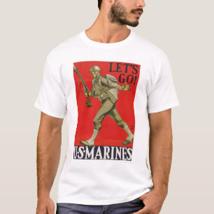 T-shirt Partons ! Les États-Unis Marines