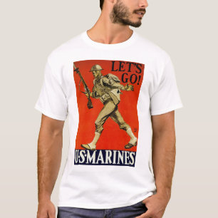 T-shirt Partons ! Marines des USA de ~
