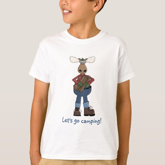 T-shirt Partons pièce en t de Camping-Enfants (Devant)