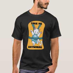 T-shirt partout chatte chatte ceintures mignonnes