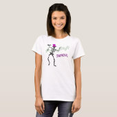 T-shirt Partouzeur Skeletion et chauve-souris Halloween (Devant entier)