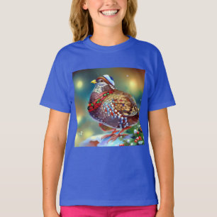 T-shirt Partridge de Noël 4